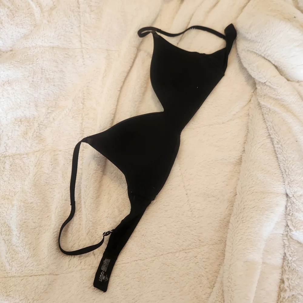 Soma Black Wireless T-Shirt Bra 34C Euc - Picture 2 of 3